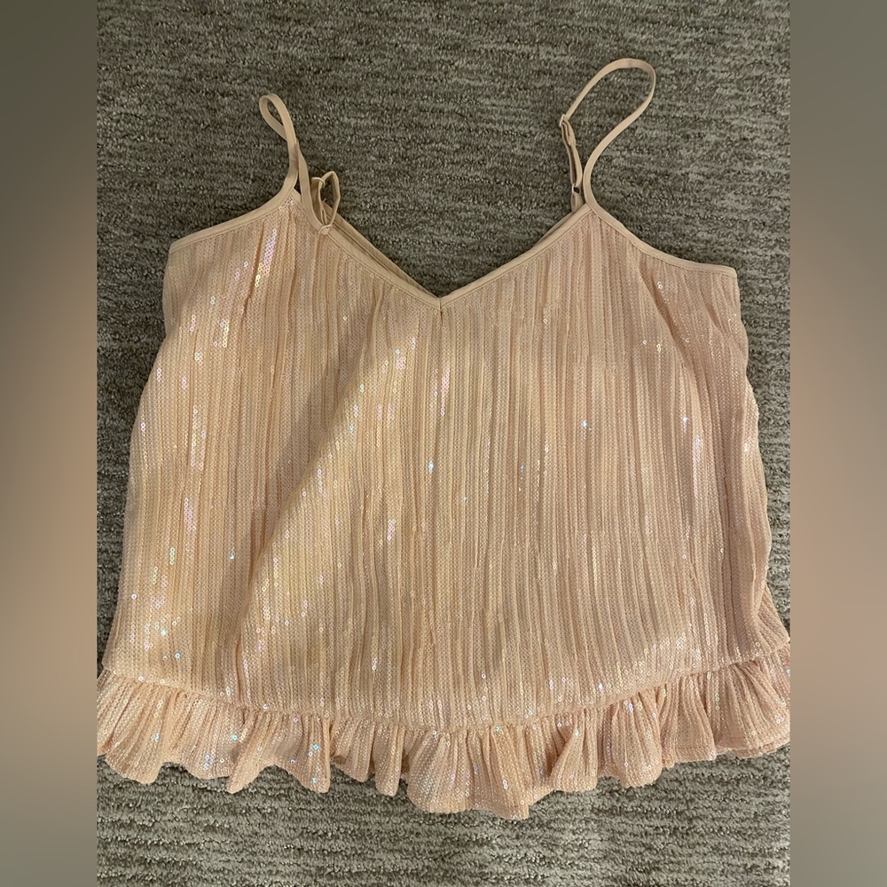 Anthropologie Sequin Top